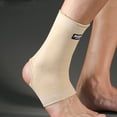 thumbnail image 4 of 1Pc Ankle Brace Stress Relief Anti-slip Nylon Compression Ankle Sleeve Support for Sporting-Khaki,M, 4 of 8