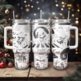 thumbnail image 3 of Disney Nightmare Christmas Engraved Tumbler, Pumpkin King Tumbler, Jack Sally Tumbler, Halloween Spooky Cup, Personalized Tumbler 40oz, 3 of 3