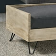 thumbnail image 6 of GDF Studio Cheval Mid Century Modern Acacia Wood Pet Bed with Cushion, Light Gray and Gray, 6 of 6