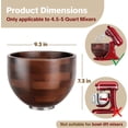 thumbnail image 5 of Premium Wood Mixing Bowl, Compatible with 4.5 & 5 QT KitchenAid Tilt-Head Stand Mixer. Natural Wooden Bowls, Kitchenaid Mixer Bowl with Stainless Steel Locking Base.4.5-5 Qt,Kitchen Gift Idea, 5 of 8