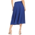 thumbnail image 4 of Women's Flared Lightweight Elastic Midi A-line Skirt, 4 of 7
