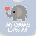 thumbnail image 4 of Inktastic My Geema Grandma Loves Me Boys or Girls Baby Bib, 4 of 4