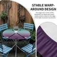 thumbnail image 5 of Round Fitted Tablecloth with Elastic Hockey Player Tablecloths Waterproof Sports Ground Ombre Turquoise Purple Table Cover for Kitchen Dinner Party Picnic Fits Tables up to 36"- 44" Diameter, 5 of 9