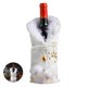 thumbnail image 5 of Advancent Cubierta de copo de nieve para botella de vino de Navidad, bolsa de almacenamiento dorada y plateada llamativa, telas de felpa, Kits de decoración para fiestas Dorado Advancent HA027629-02, 5 of 6