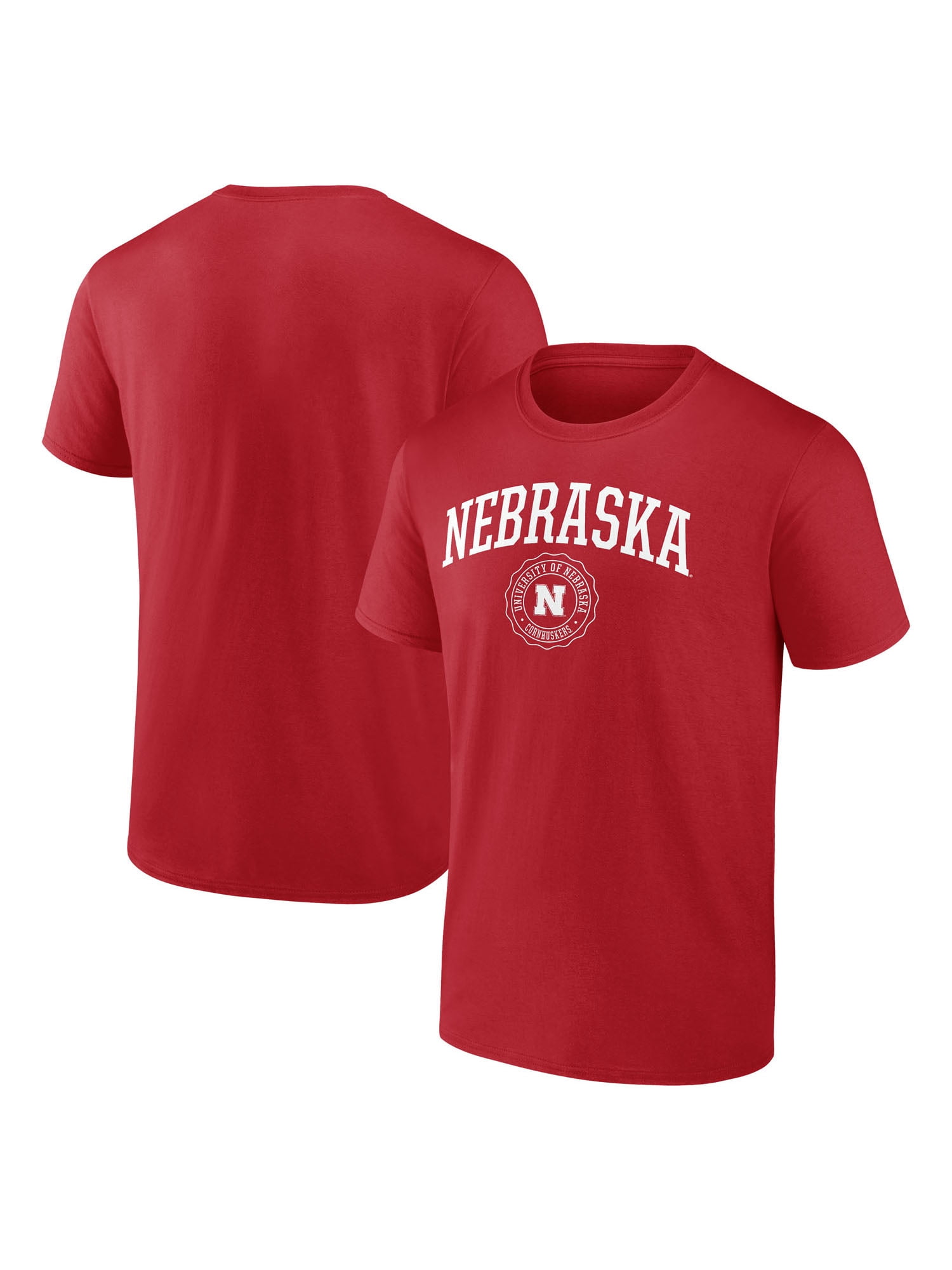 NCAA Nebraska Cornhuskers Men's Red Cotton Short Sleeve T Shirt