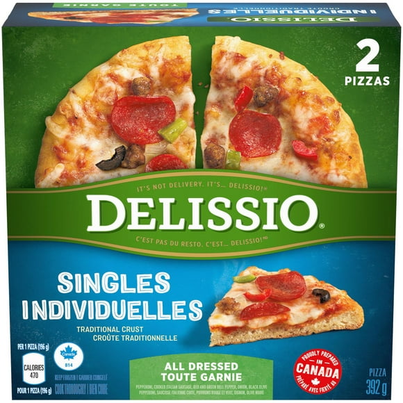 Delissio Singles All Dressed Pizzas 2 x 196 g