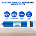thumbnail image 2 of Metpure Reverse Osmosis Membrane Filter 50 GPD 11.75" x 1.75" for RO Membrane Water Filter Replacement Fits Under Sink RO Drinking Water Purifier System, 2 of 9