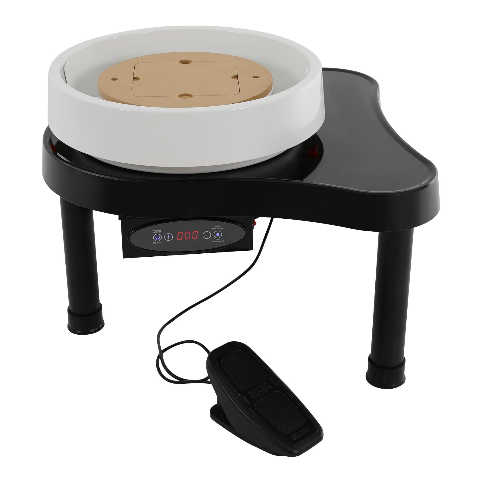 Pottery Wheel 12.6in/32cm Ceramic Wheel Machine Clay Forming DIY Art Craft Black