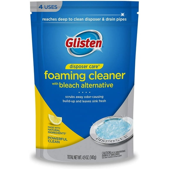 Glisten Drain Cleaner, Lemon Scent, 4.9 Ounce