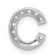 thumbnail image 3 of Finest Gold 14K White Gold Diamond Letter C Initial Charm, 3 of 4