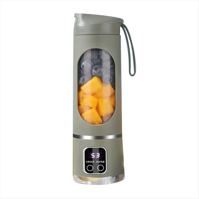 USB Rechargeable Portable Blender 8 Blade Mini Ice Crusher with Digital Display 3 Modes Portable Blender Green,1 x Fruit Juicer 1 x Data Cable,Green