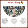 thumbnail image 3 of Rateoe Hawaiian Style Pattern Christmas Tree Skirt with Ties , Christmas Tree Decorations, Farmhouse Christmas Decor Xmas Holiday Decorations-36", 3 of 6