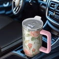 thumbnail image 6 of OBREWU Pioneer Flower Tumbler with Handle and Lid,Pioneer Flower 40oz Double Wall Vacuum Insulated Tumbler,Cups Gift for Women and Men, 6 of 7