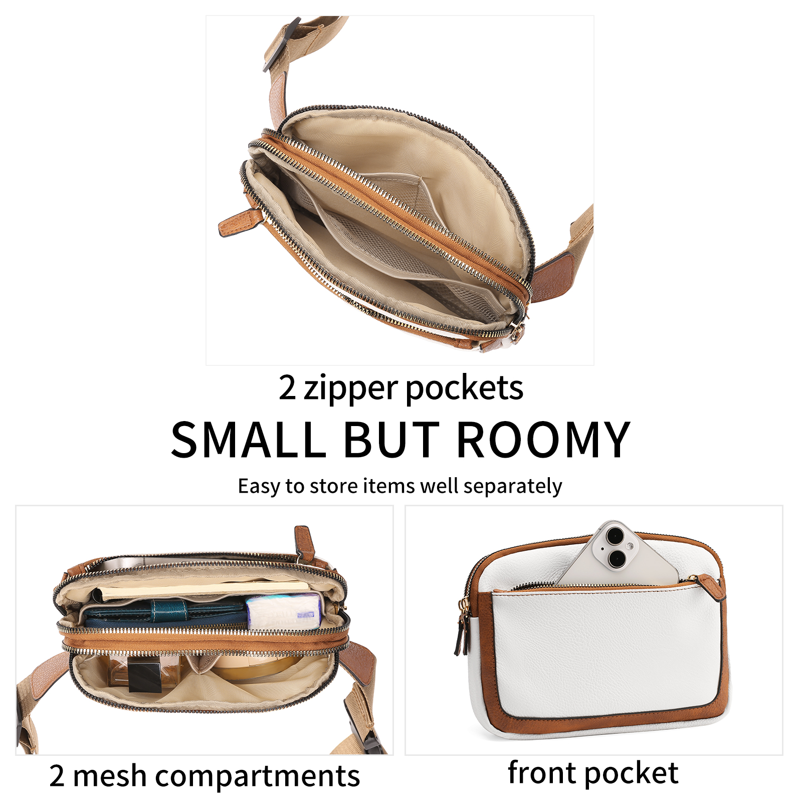 Kalunma Vegan Leather Fanny Pack with Adjustable Strap photo 7