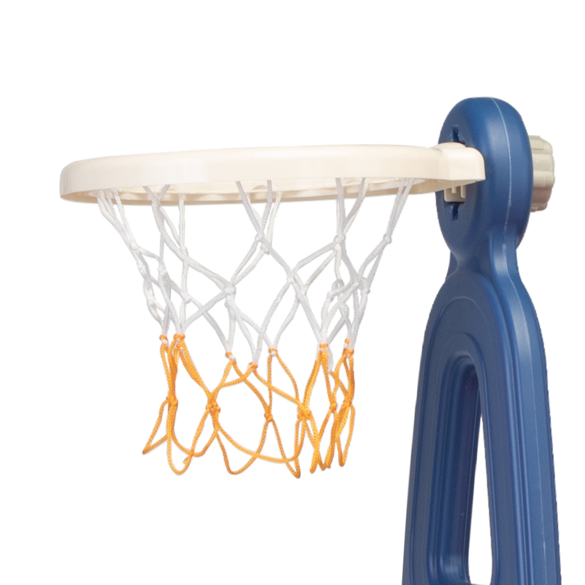 Kepooman 3 in 1 Toddler Slide, Swing Set with Basketball Hoop for Boy and Girl, Red Blue Kepooman 3 in 1 Toddler Slide, Swing Set with Basketball Hoop for Boy and Girl, Red Blue