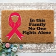 thumbnail image 2 of Cancer Awareness Doormat with Ribbon Design for Indoor and Outdoor Use Non- Custom Mat, 2 of 7
