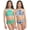 Green/Denim, variant on Girls Swimsuits - 4 Piece UPF 50+ Quick Dry Girls Tankini and Bikini Bathing Suits (6-16)