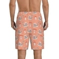 thumbnail image 2 of Mens Pajama Pants - Mushroom Snails Sleep Shorts Mens Pajama Shorts, Comfy Pj Pants for Mens Lounge Shorts, 2 of 5