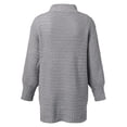 thumbnail image 6 of DHFJKG Oversized Knitted Sweaters For Women Long Sleeve Crewneck Pullover Side Slit Casual Warm Soft Loose Fit Textured-Knit Tunic Solid Color Stylish Tops, 6 of 6
