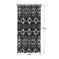 thumbnail image 5 of Black Geometric Pattern Shower Curtain 36"x72" ,Bathroom Decorative Shower Curtains Set with 12 Hooks,Modern Waterproof Washable Shower Curtain, 5 of 6