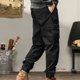 thumbnail image 4 of Pantalones largos de moda para hombre, casuales, de color sólido, con bolsillos y cremallera, cintura elástica, de poliéster., 4 of 5