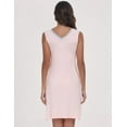 thumbnail image 7 of ANLIQI Bamboo Nightgown for Women Sleeveless SleepShirt V Neck Nightshirt Comfy SleepShirt Casual Pajama Dress(Pink&Grey,S), 7 of 7