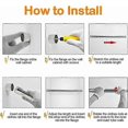 thumbnail image 4 of Stainless Steel Extendable Wardrobe Rod 51cm to 80cm Anti-corrosion Adjustable Telescopic Curtain Rod Extendable Wardrobe Tube for Closet Bathroom Kit, 4 of 5