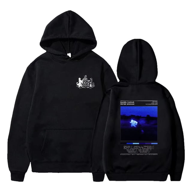 Chandail Daniel Caesar Never Enough Unisexe à Col Rond à Manches Longues Mode Urbaine Femmes Hommes Vêtements Mode,TG,Noir