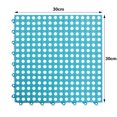 thumbnail image 1 of 2 unids/set alfombra de ducha cuadrada con puntos de soporte cilíndricos alfombra antideslizante para bañera para baño balcón azul, 1 of 1