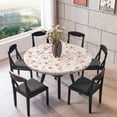 thumbnail image 2 of yuksok Round Tablecloth Waterproof Polyester Tablecloth Indoor Furnishing E - 150cm (60 Inch), 2 of 6