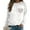 White, variant on XIAONU Womens Sweatshirts Retro Heart-Print Round-Neck Pullover Sweatshirt Baggy Peasure Trendy Long Sleeve Hoodless Sweatshirt
