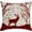 Deer, variant on YCLife Christmas Decorative Throw Pillows for Couch Deer Snowflakes Christmas Tree Linen Indoor Decor Pillows for Living Room Bedroom 18" x 18", Throw Pillows Under 10$, 1 Pack