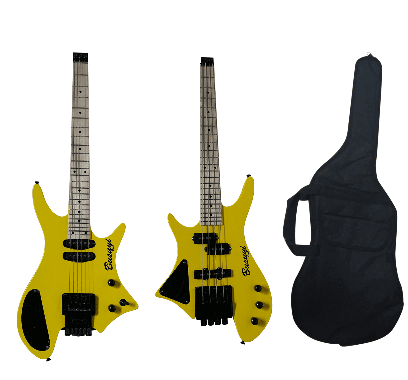 Michael Kelly Element 5OP 5-String Bass Guitar (Trans Yellow