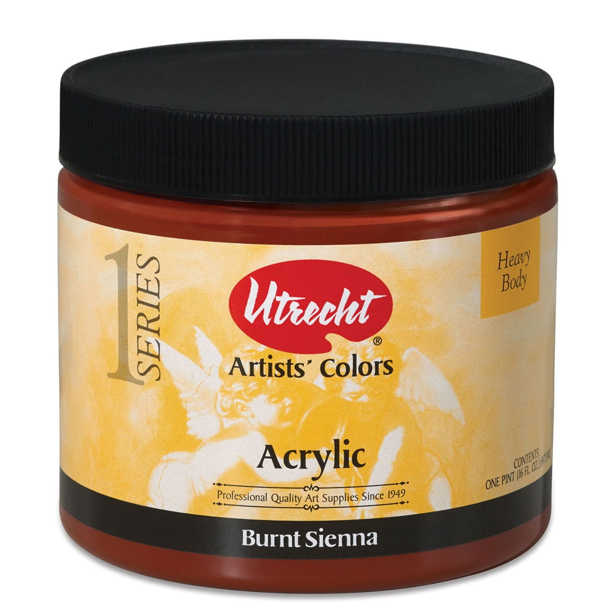 Utrecht Artists' Acrylic Paint - Burnt Sienna, Pint