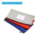 thumbnail image 3 of Uxcell 11x6" Bolsa de Depósito de Dinero con Cierre, 3 Piezas de Monedero de Cuero Sintético con Ventana, Gris Azul Rojo, 3 of 6