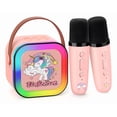 thumbnail image 1 of 2 micrófonos Niña unicornio Bluetooth Juguete Karaoke Infantil Xtellar Color Rosa, 1 of 4