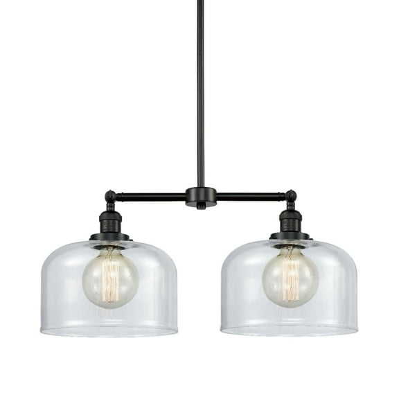 Innovations Lighting 209 X-Large Bell X-Large Bell 2 Light 21" Wide Linear Chandelier /