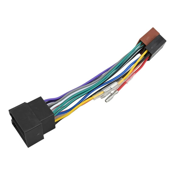 16 Pin Car Stereo Radio Harness For Iso To For Iso Radio Socket Auto Adapter Wiring Fangkenuo