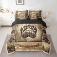 thumbnail image 2 of jejeloiu Wild Bear Paws 7-Piece Twin Bedding Sets,Rustic Farmhouse Bedding Comforter Set,Brown Bohemian Aztec Sheet Sets For Boys Kids,Ultra Soft Home Decor Reversible, 2 of 8