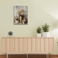 thumbnail image 4 of Rustic Farmhouse Daisy Floral Canvas Wall Art, Vintage Neutral Country Flower Botanical Print for Bathroom, Living Room & Bedroom Home Decor, 4 of 7