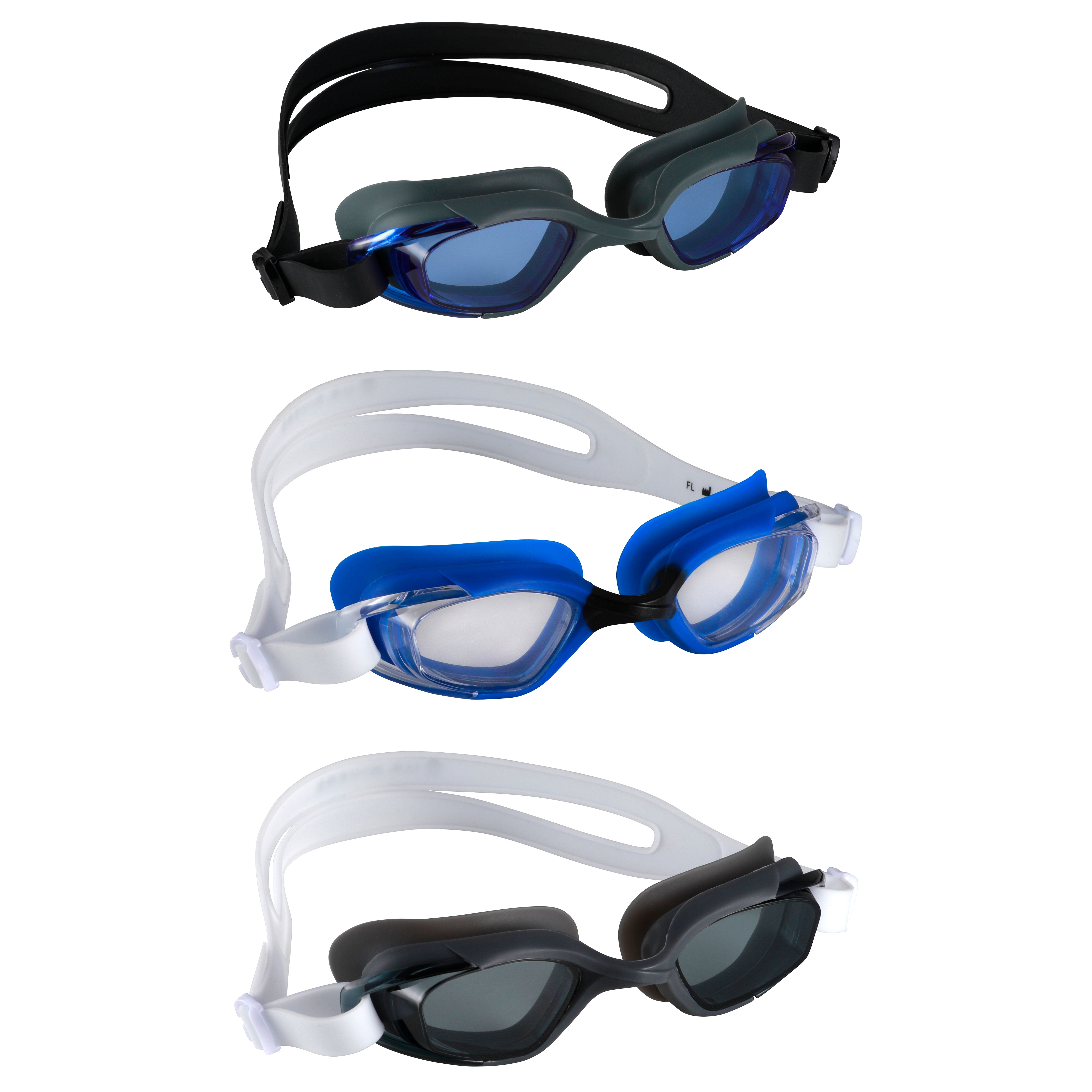 US Divers Trilogy Adult Swim Goggle Silicone Ultra Comfort Shatter Resist UV 3pk for sale online 