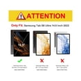 thumbnail image 2 of Bluetooth Touchpad Keyboard Case for Samsung Galaxy Tab S8 Ultra 2022 14.6 Inch Tablet, 7 Colors Backlight Detachable Wireless Trackpad Keyboard & Slim PU Stand Cover with Pen Holder, 2 of 7
