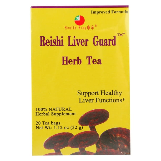 Health King Reishi Liver Guard Herb Tea, 20 Bags