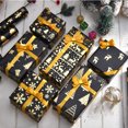 thumbnail image 1 of 10 Pcs Christmas Gift Wrapping Paper, for Holiday Presents and Decorations, Thick Kraft Paper, Featuring Tree and Deer, 1 of 9