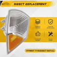 thumbnail image 5 of For Jeep Compass 2007-2010 Car Turn Signal Corner Light Housing Right, 5 of 5