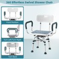 thumbnail image 2 of Silla de ducha giratoria Aidwaygo ajustable 40x62 cm 227 kg, 2 of 8
