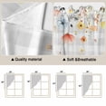 thumbnail image 5 of Spring Wildflowers Swag Curtains for Kitchen/Bedroom/Living Room, Watercolor Country Botanical Floral Scalloped Curtains 63 Inch Long, Window Swag Topper Curtains Valances 2 Panels Set 36"x63", 5 of 8