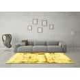 thumbnail image 3 of Ahgly Company Indoor Rectangle Abstract Yellow Modern Area Rugs, 7' x 10', 3 of 4