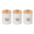 thumbnail image 1 of Canister,3pcs Tea Container Bamboo Coffee Storage Bottle Sugar Jar Unparalleled Experience, 1 of 8