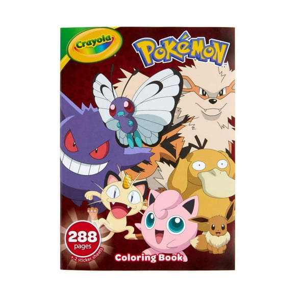 Libro para colorear Crayola Giant Pokémon, 288 páginas, con pegatinas